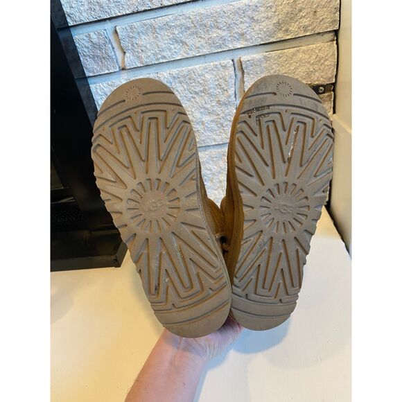 Cozy Tan Suede Ankle Boots - Picture 7 of 8